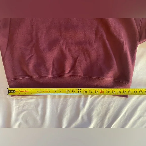 Abercrombie & Fitch Women’s Burgundy Mock Neck Sweatshirt - Picture 6 of 6